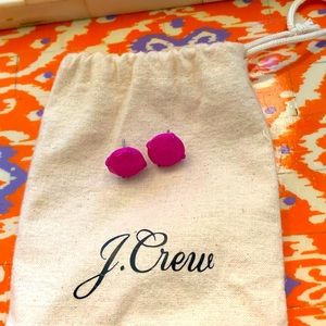 J.CREW HOT PINK STUDS
